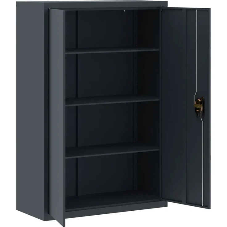 vidaXL Aktenschrank Anthrazit 90x40x180 cm Stahl 3188331 – Bild 8