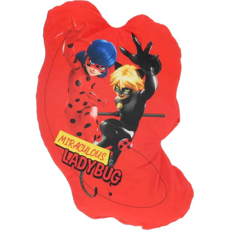 Miraculous Ladybug Dekokissen Velours Kissen Ideal zum Kuscheln und Dekorieren