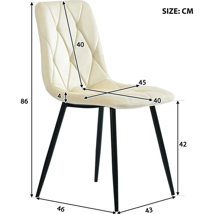 Essgruppe 5-teilig mit Marmoroptik Tisch 117×68 cm & 4 Beige Leinenstühlen,Esszimmer-Set für Küche und Wohnzimmer – Bild 7