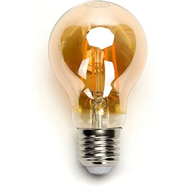 6W E27 Edison LED Vintage Filament Glühbirne Birne Leuchtmittel Retro Nostalgie Beleuchtung A60 2200K Warmweiß