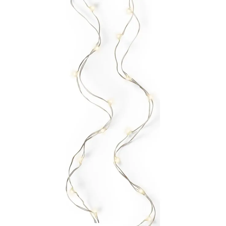 Kaemingk Micro LED Strangbeleuchtung Lichterkette mit 40 Lichter warmweiß