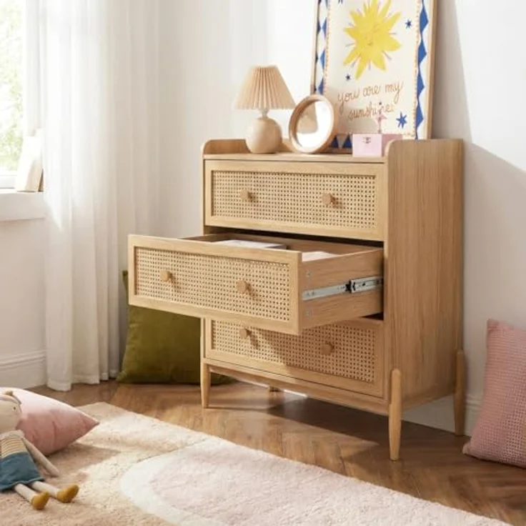 BAÏTA PABLO02 Kommode für Kinder, natürlich, Länge 80 cm, Natur – Bild 7