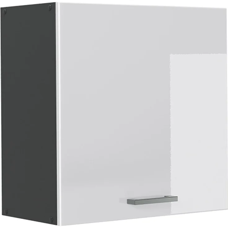 Hängeschrank R-Line Weiß Hochglanz/Anthrazit 60 cm mit 1 Tür Vicco – Bild 1