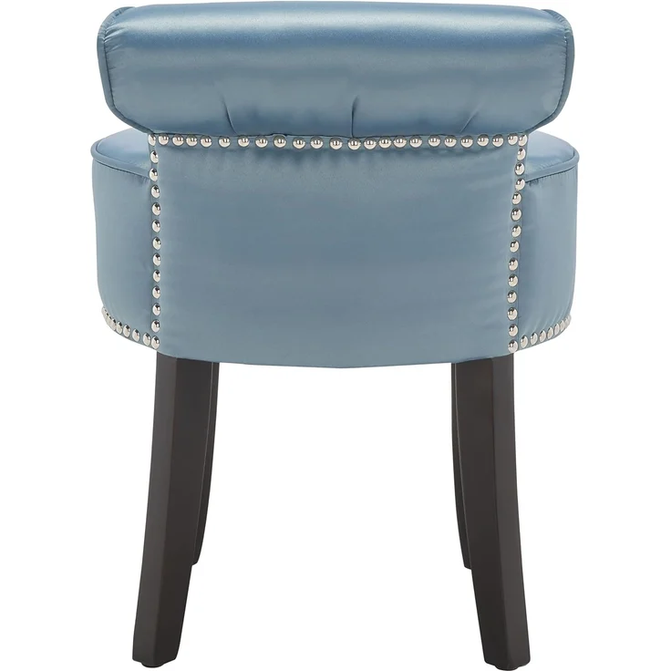SAFAVIEH Contemporary Upholstered Vanity Chair, in Blue – Bild 8