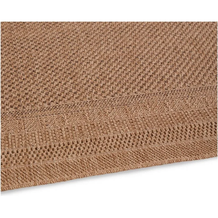TaraCarpet Outdoorteppich TaraCarpet Borneo Bordüre Outdoor Teppich – Wetterfester Indoor &, rechteckig, Höhe: 6 mm, Küche Wohnzimmer Terrasse Garten Balkon beige 80x150 – Bild 4