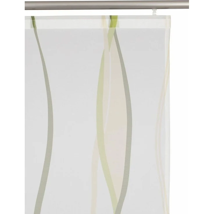 OTTO home Schiebegardine Dimona (2 St), Klettschiene, transparent, Polyester, 2-er Set, Fertiggardine, mit Befestigungszubehör, Wellen – Bild 4