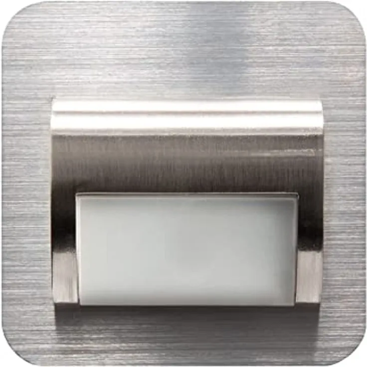 Heitronic Nr. 500585-HE LED Einbauleuchte VALENCE 3000K 73x73mm aluminiumfarben