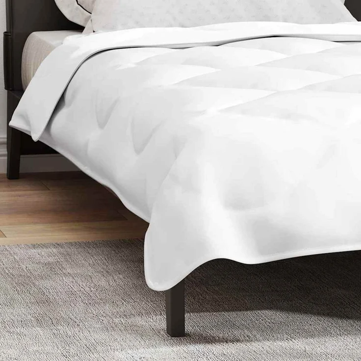 vidaXL 2-in-1 Bettdecke 221 x 140 x 10 cm Winter Polyester Weiß 42007787 – Bild 5