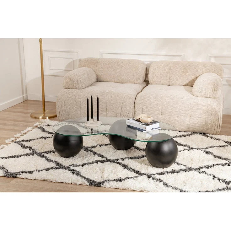 Skye Decor Couchtisch Top of Table: 100% TEMPERED GLASS, 30 cm x 60 cm x 117 cm D1108 – Bild 3