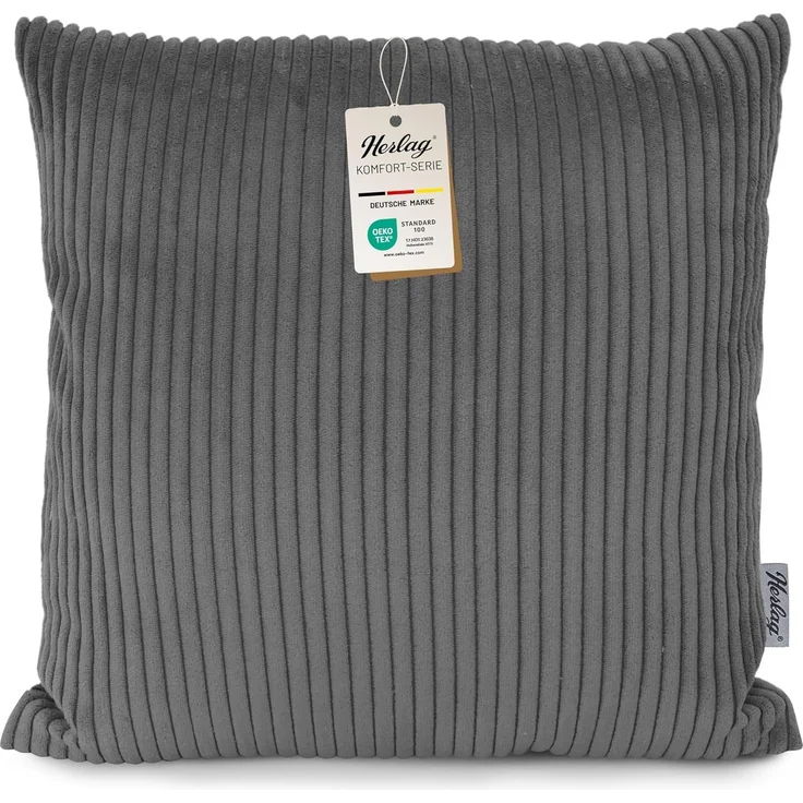 Herlag Kissenhülle ELLA, Kissenbezug, 40x40cm, Cord, Wohnzimmer, Dekokissenhülle – Bild 1