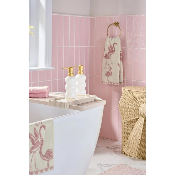 Next Handtuch Handtuch Flamingo mit Glitzerdetails, (1-St) – Bild 3