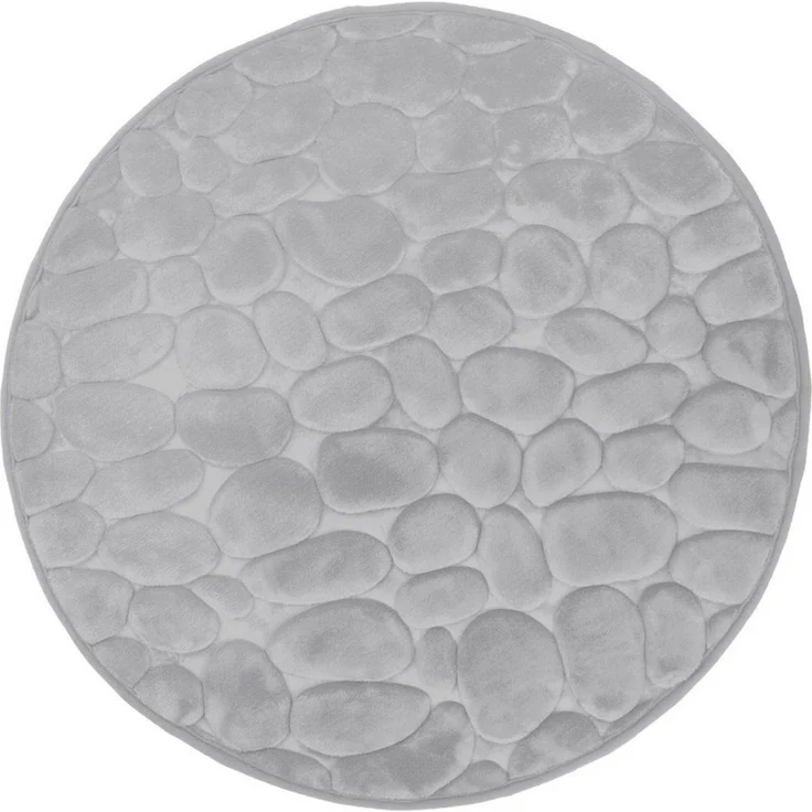 Euroshowers GmbH Badematte Badematte,rutschhemmend beschichtet, Polyester, rund, Badteppich – Bild 1