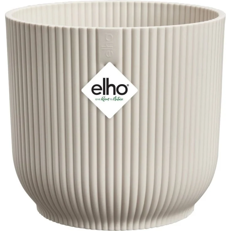 Elho Blumentopf Vibes Fold Kunststoff seidenweiß Ø 22x 20 cm – Bild 4