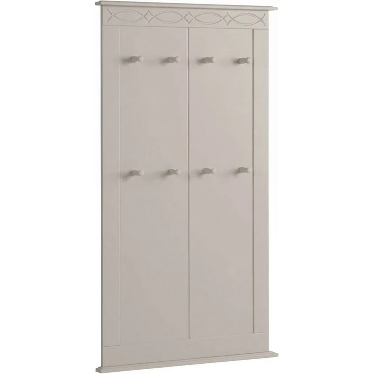 OTTO home Garderobenpaneel Indra Wandgarderobe mit 8 Haken und dekorativer Fräsung (B/T/H: 63/6/100 cm), aus massiver Kiefer, 8 Haken mit einer natürliche Maserung – Bild 2