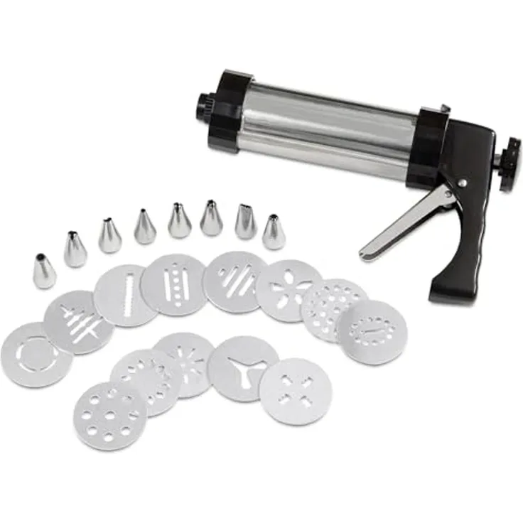 Städter Edelstahl / Aluminium Gebäckpresse Set 23-tlg.