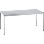 Besprechungstisch VS16 160x80cm Grau 4-Fuß Gestellfarbe: Grau
