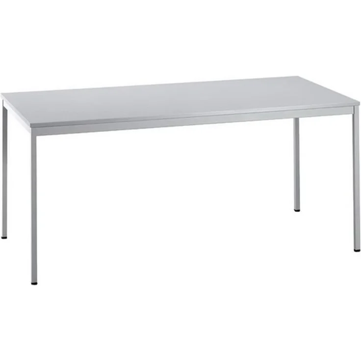 Besprechungstisch VS16 160x80cm Grau 4-Fuß Gestellfarbe: Grau – Bild 1