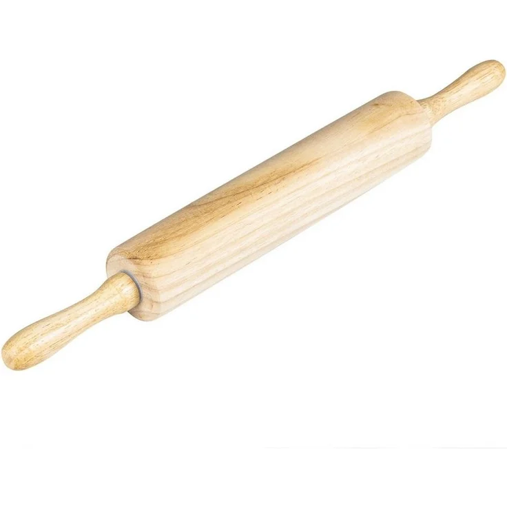Teigroller Holz Nudelholz Backrolle Wellholz Teigausroller 39cm 18138 – Bild 4