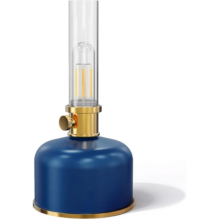 Forever Light Retro Petroleum LED Lampe FLR-35 blau USB-C 4000mAh – Bild 2