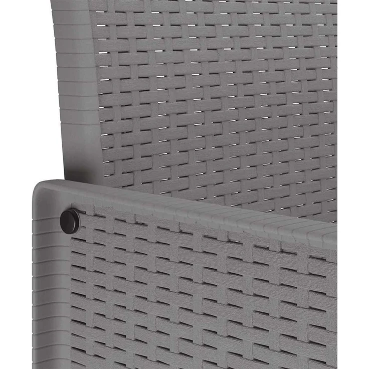 vidaXL Gartenstuhl 2 pcs Hellgrau 53 x 49 x 85 cm Polypropylen 847464 – Bild 9