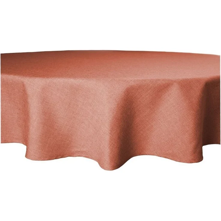 Haus und Deko Tischdecke Tischdecke rund Leinenoptik Lotuseffekt Tischwäsche Wasserabweisend (1-tlg) – Bild 1