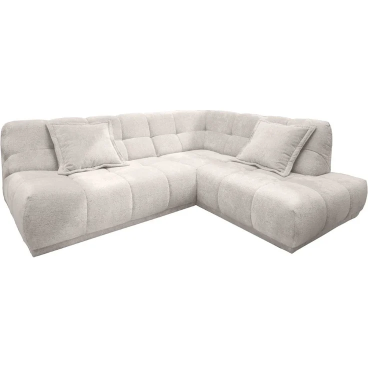Sofa Italia von Benformato mit Ottomane und Wellenfederung – Bild 2
