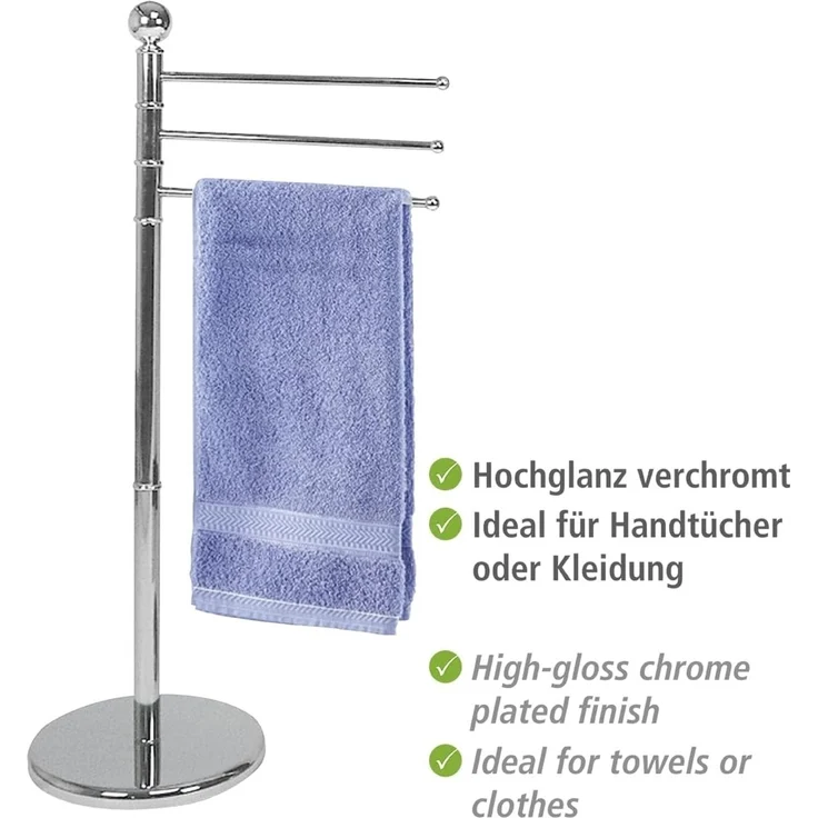 Wenko Exclusiv Handtuchständer 3-armig, chrom – Bild 3
