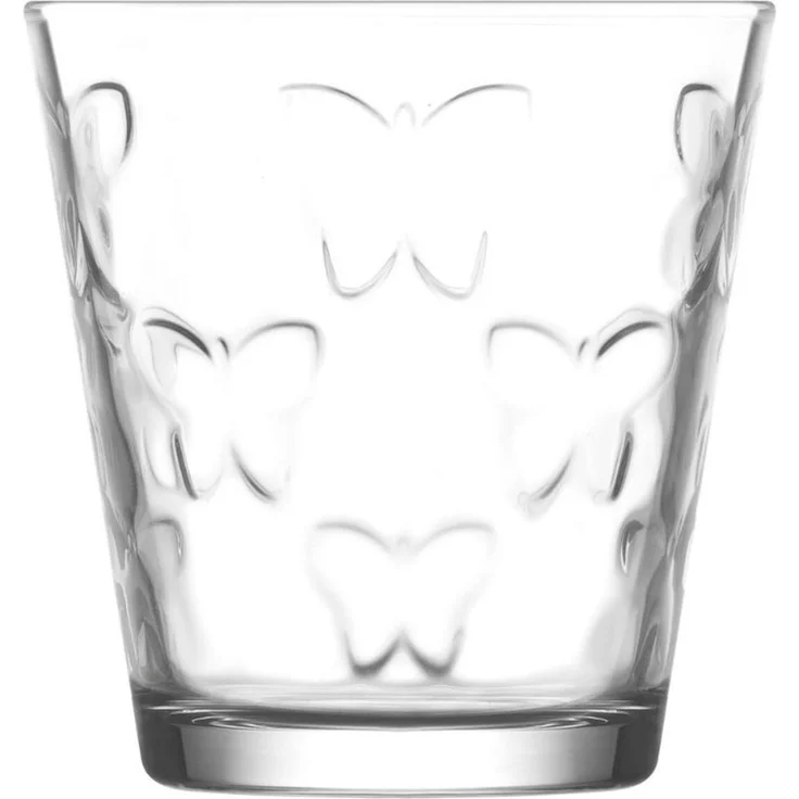 LAV Kelebek Trinkgläser - 3er Set mit Schmetterlingsmuster, 255 ml – Bild 1
