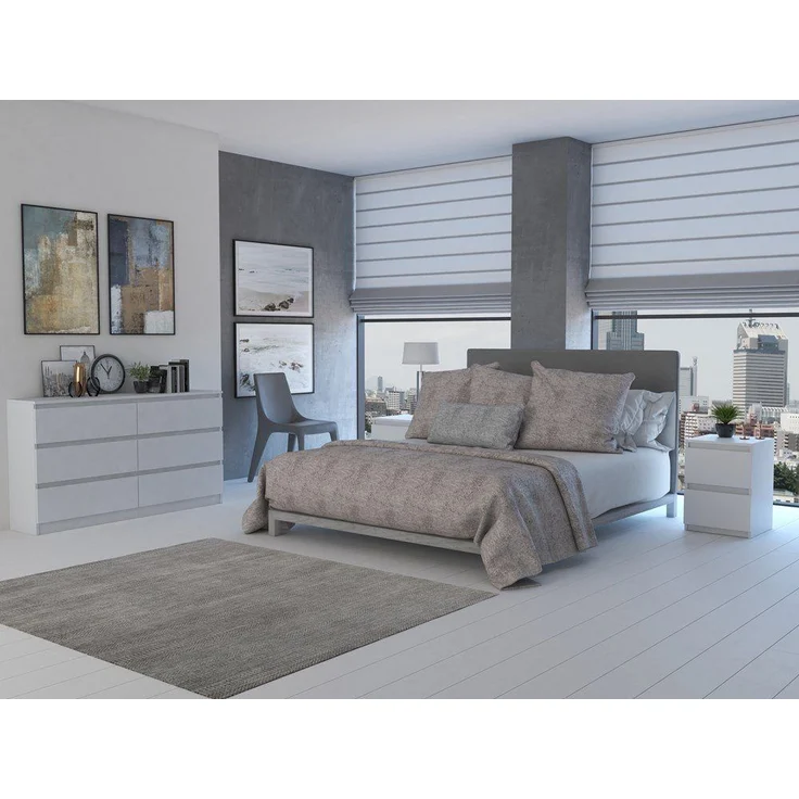 ibonto KOMMODE MATTWEISS 40x138x75cm (H 75 x T 40 x B 138 cm) – Bild 5