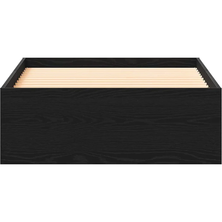 vidaXL Bettrahmen Schwarz Eichen-Optik 100 x 200 cm Holzwerkstoff 3333983 – Bild 5