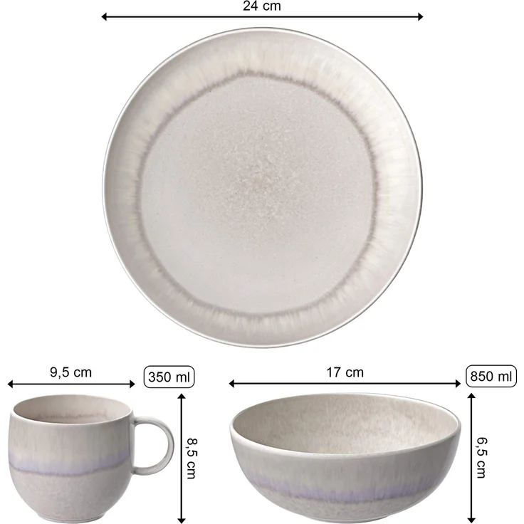 like. by Villeroy & Boch Perlemor Sand Frühstücks-Set 6-teilig – Bild 2