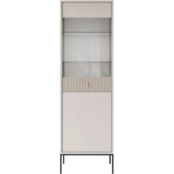 Lookway Vitrine MIDNIGHT mit Glastür auf Gestell Breite: 54 cm – Bild 6
