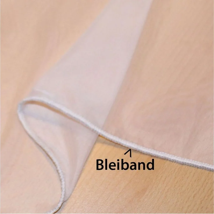 Gardinenbox Gardine (2 St), Ösen, transparent, Voile, Ösenvorhänge Voile »Uni« Bleibandabschluß 20332-cn2 – Bild 3