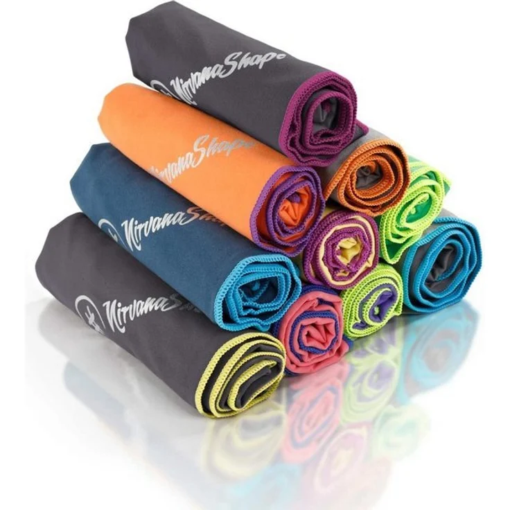 NirvanaShape Sporthandtuch Mikrofaser Handtuch, Badehandtuch, Reisehandtuch, Sporthandtuch, saugfähig, leicht, schnelltrocknend, für Reisen, Fitness, Yoga, Sauna – Bild 4