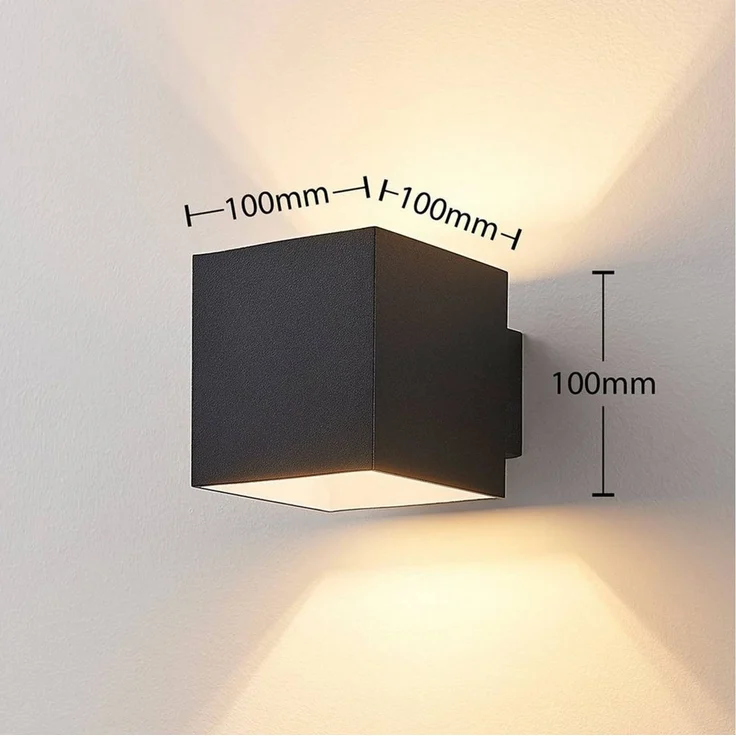 Arcchio Wandleuchte Zuzana, Metall, Schwarz IP20, 1x8 W LED – Bild 2