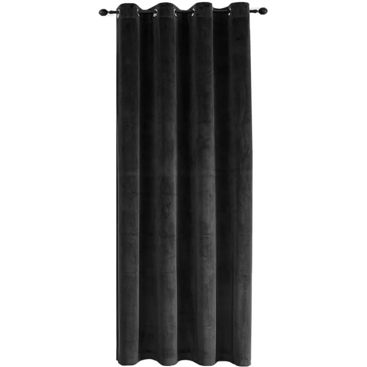Haus und Deko Gardine Verdunkelungsvorhang Samt weich Ösen Vorhang blickdicht abdunkelnd (1 St), Ösen, Polyester