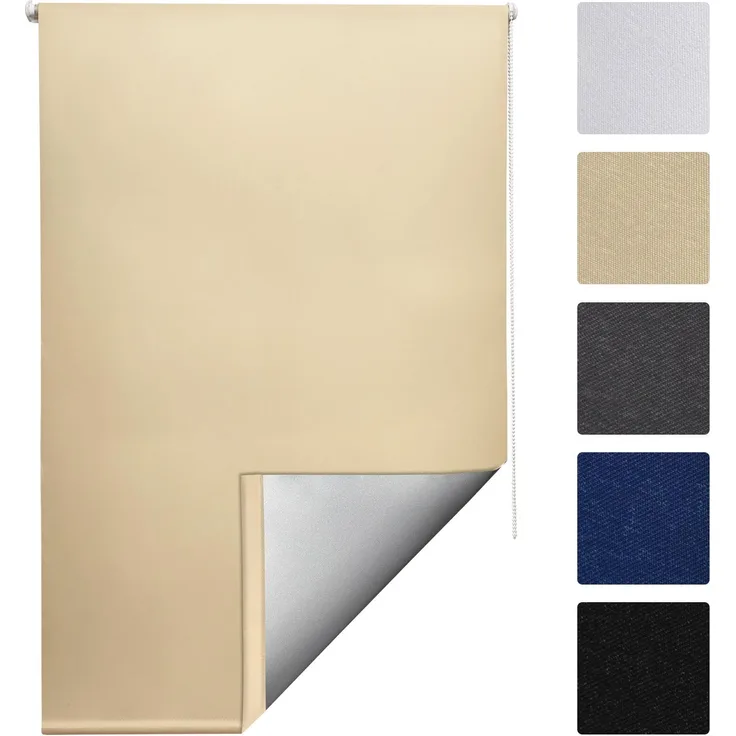 Sol Royal Thermorollo SolReflect T42 für Fenster & Türen Creme, 160 x 90 x 3.1 cm