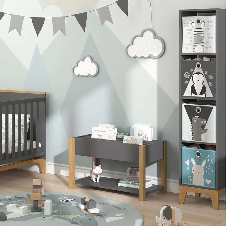 Kinderregal Malia Grau 80 x 46 cm Vitalispa – Bild 2