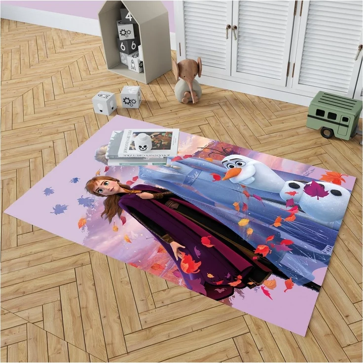 BERONAGE Kinderteppich Frozen Die Eiskönigin Dreamteam Spiel-Teppich 100x133 cm, rechteckig, Höhe: 10 mm, rutschfest – Bild 2
