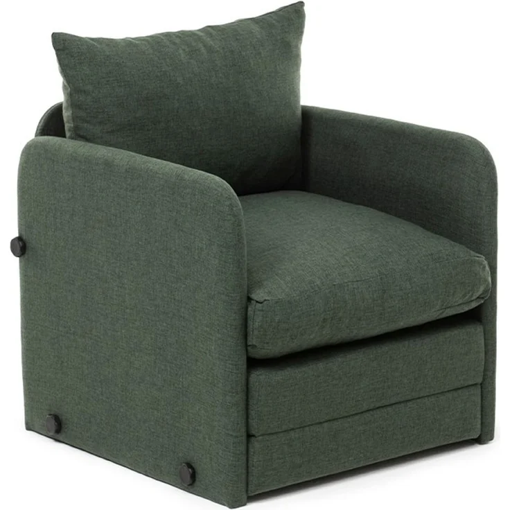 Hanah Home 'Saga Single - Green' 1-Sitzer-Schlafsofa, Grün, 68 x 70 x 66 cm – Bild 4