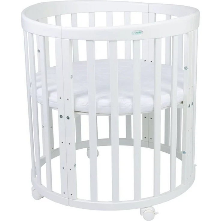Waldin Ovales Kombibett 7-in-1 – inkl. Matratze – - Material: massiv Buchenholz - Babypark. de – Bild 4
