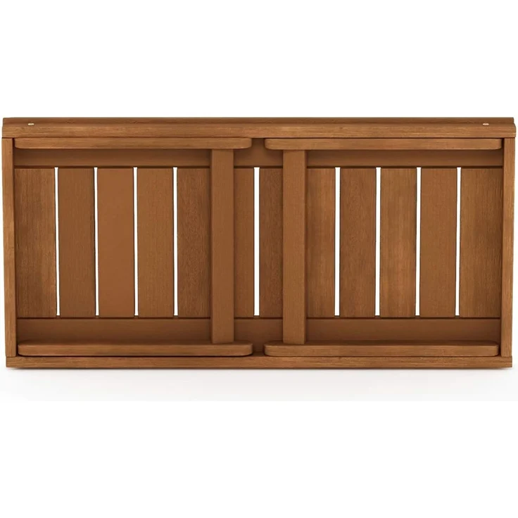 Furinno DALAM Patio-Tisch, klappbarer Outdoor-Beistelltisch mit Latten-Tischplatte, Couchtisch, für Innenbereich, Balkon, Terrasse, Garten, Veranda, Natur – Bild 5