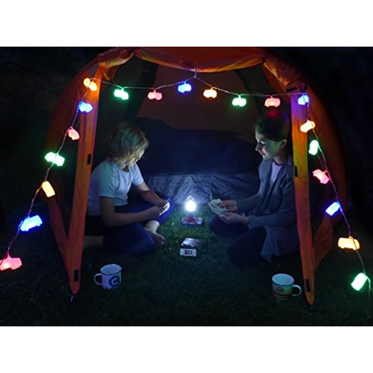 BRISA VW Collection - Volkswagen 3D Batterie Lichter-Kette Garten-Beleuchtung-Partylicht T1 Bulli Bus Design (Innen/3 m/LED/Classic Bus/Bunt) – Bild 6