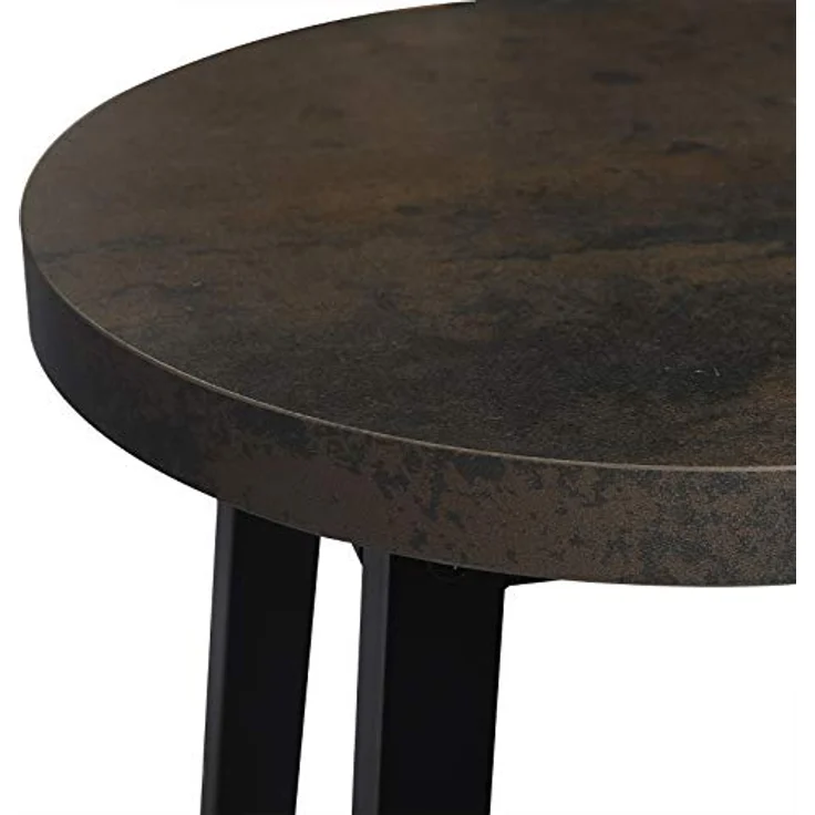 WOLTU Barhocker 4er Set mit Fußstütze, 71 cm Hohe Barstuhl aus Stabilem Metallgestell, Einfache Montage - für Küche, Bartheke und Esszimmer - Schwarz+Rostfarbe – Bild 6