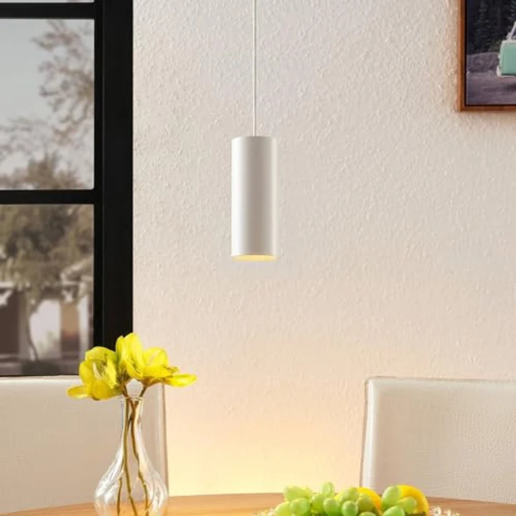 ARCCHIO Ejona Pendelleuchte, Höhe 15 cm, weiß, Aluminium, GU10 Fassung, mit 2 Reflektoren – Bild 3