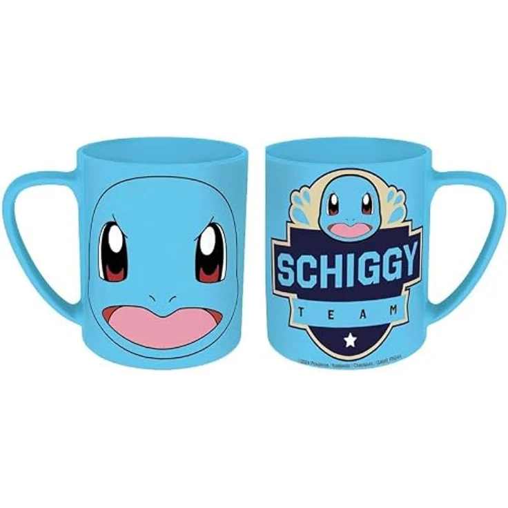 POKEMON JUEGO DE CARTAS Schiggy Face PrimeLine Tasse, 325 ml, Keramik für warme und kalte Getränke – Bild 2