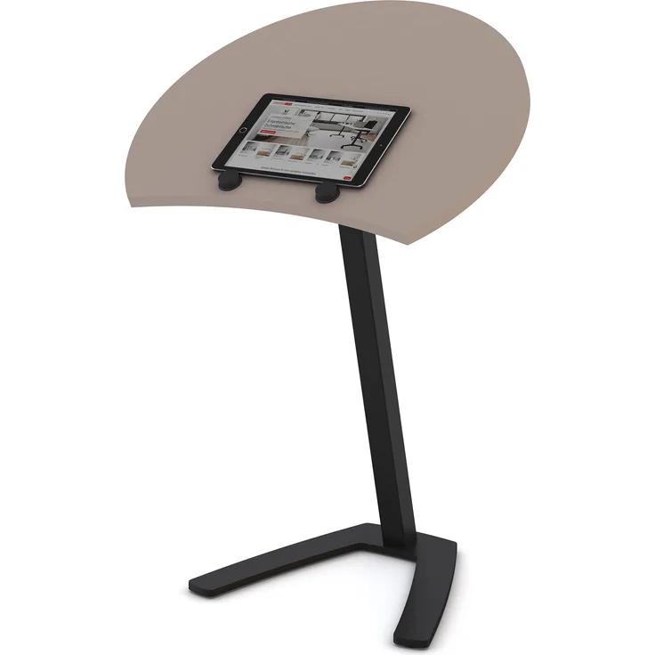 ASSMANN Laptoptisch Pontis Basalt 60x50x72cm Metall Holz Melaminoberfläche