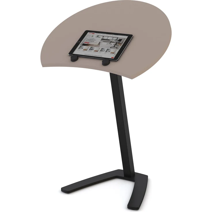 ASSMANN Laptoptisch Pontis Basalt 60x50x72cm Metall Holz Melaminoberfläche – Bild 1