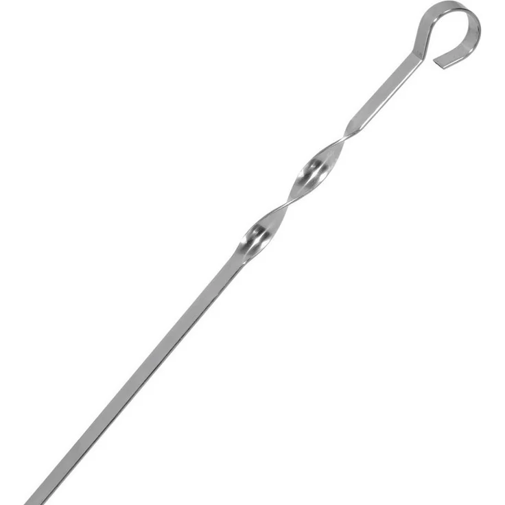 BIG-PAN Grillbesteck-Set BBQ Set 12-teilig – Edelstahl Grillspieße 550 mm Schaschlikspieße – Bild 4