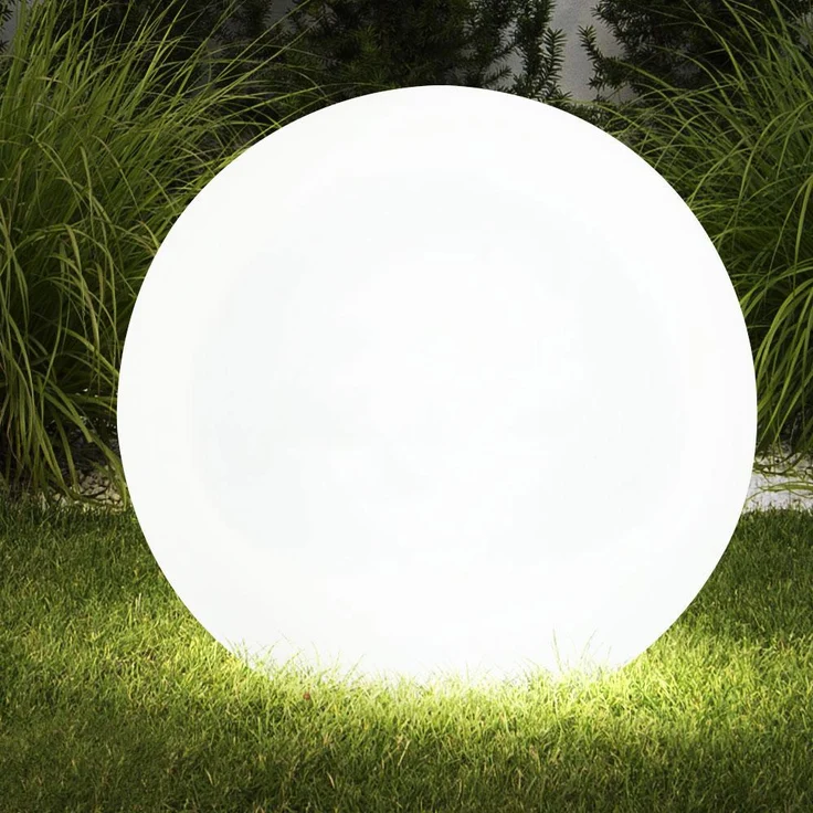 LED Solarleuchte, Kugel, weiß, D 30 cm – Bild 9
